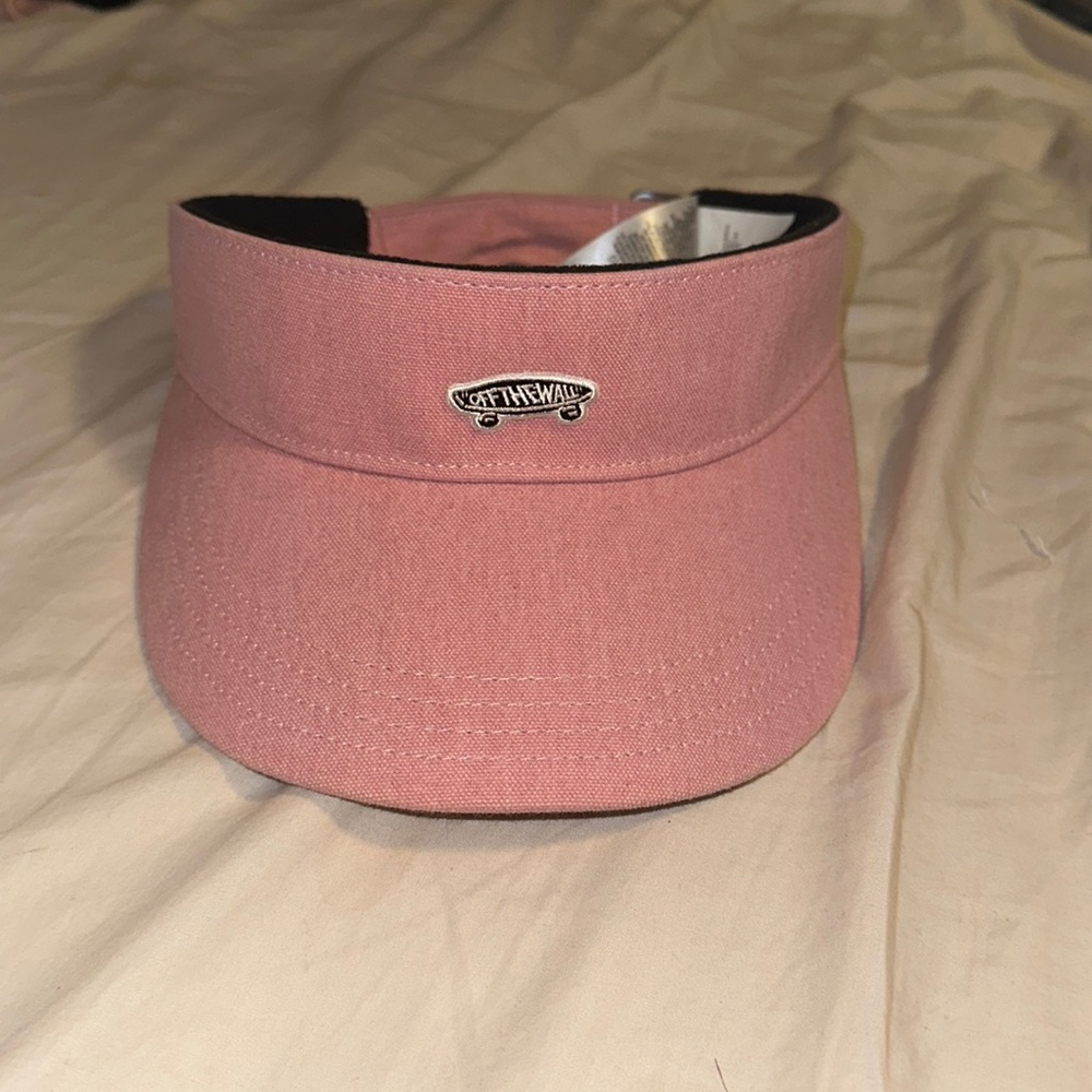 Vans pink visor hat one size fits all (runs larger)